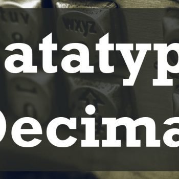 datatype decimal